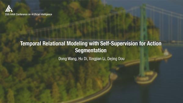 Temporal Relational Modeling with Self-Supervision for Action Segmentation