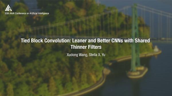 Tied Block Convolution: Leaner and Better CNNs with Shared Thinner Filters