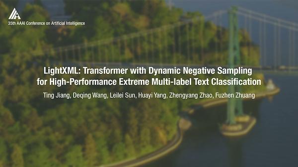 LightXML: Transformer with Dynamic Negative Sampling for High-Performance Extreme Multi-Label Text Classification