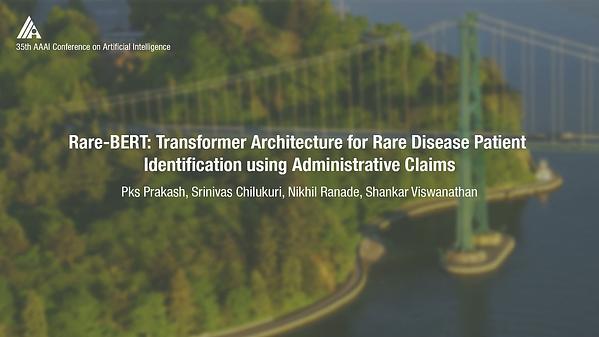 RareBERT: Transformer Architecture for Rare Disease Patient Identification Using Administrative Claims