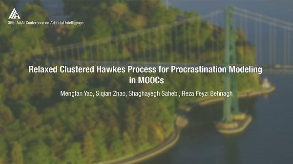Relaxed Clustered Hawkes Process for Student Procrastination Modeling in MOOCs