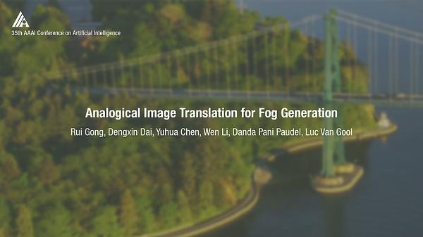 Analogical Image Translation for Fog Generation