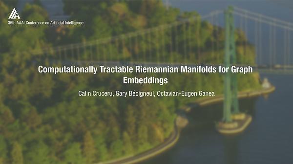 Computationally Tractable Riemannian Manifolds for Graph Embeddings