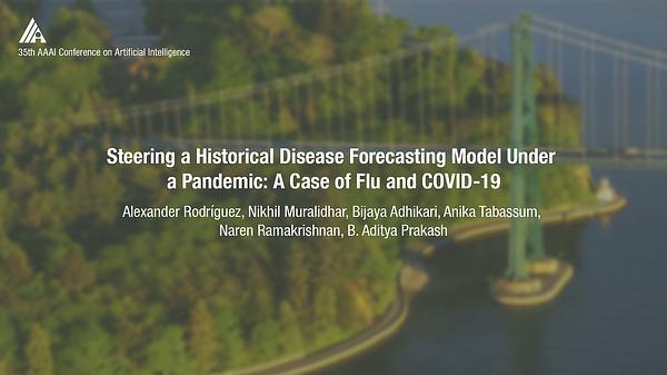 Steering a Historical Disease Forecasting Model under a Pandemic: Case of Flu and COVID-19