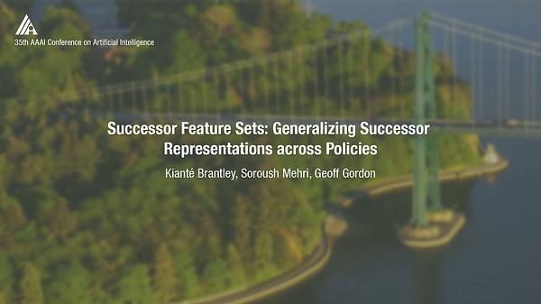 Successor Feature Sets: Generalizing Successor Representations across Policies