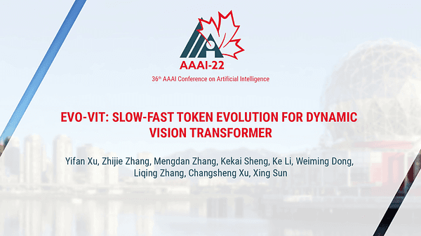 Evo-ViT: Slow-Fast Token Evolution for Dynamic Vision Transformer