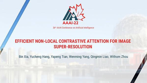 Efficient Non-Local Contrastive Attention for Image Super-Resolution