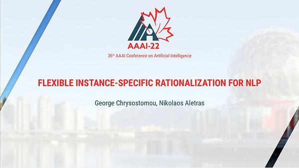 Flexible Instance-Specific Rationalization of NLP Models