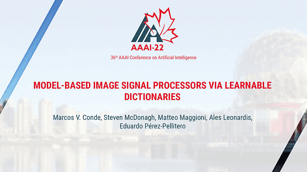 Model-Based Image Signal Processors via Learnable Dictionaries