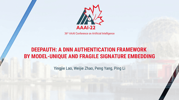 DeepAuth: A DNN Authentication Framework by Model-Unique and Fragile Signature Embedding