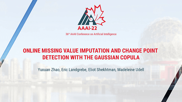Online Missing Value Imputation and Change Point Detection with the Gaussian Copula