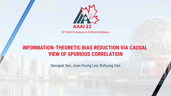 Information-Theoretic Bias Reduction via Causal View of Spurious Correlation