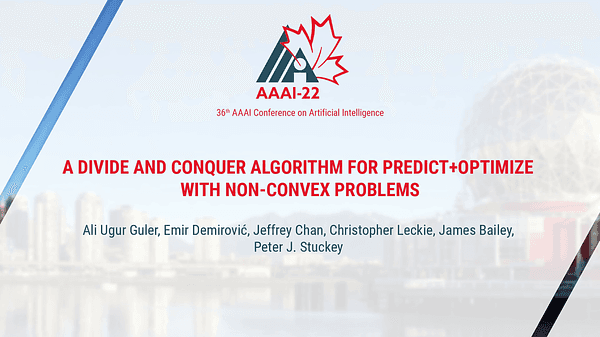A Divide and Conquer Algorithm for Predict+Optimize with Non-Convex Problems