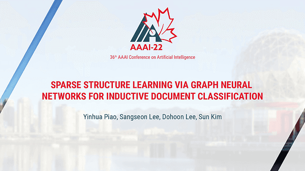 Sparse Structure Learning via Graph Neural Networks for Inductive Document Classification