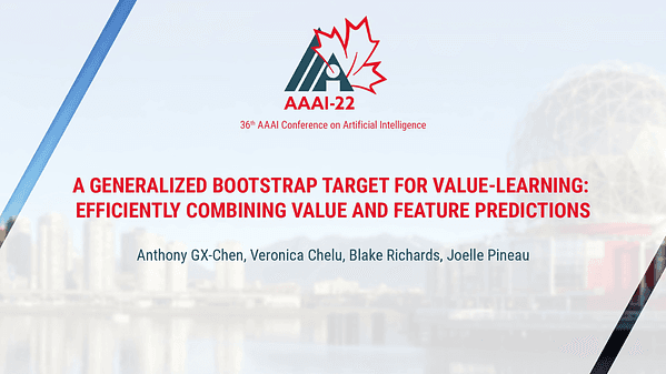 A Generalized Bootstrap Target for Value-Learning, Efficiently Combining Value and Feature Predictions