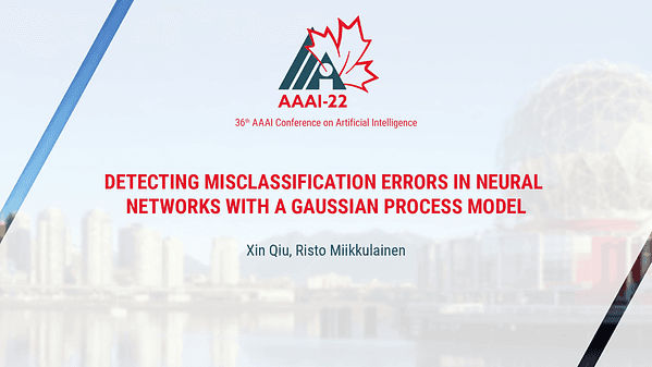 Detecting Misclassification Errors in Neural Networks with a Gaussian Process Model