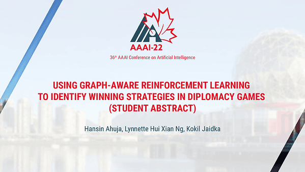 Using Graph-Aware Reinforcement Learning to Identify Winning Strategies in Diplomacy Games (Student Abstract)