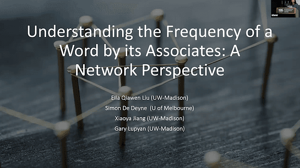 Understanding the Frequency of a Word by its Associates: A Network Perspective
