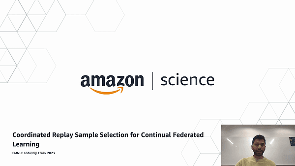 V52-A: Coordinated Replay Sample Selection for Continual Federated Learning