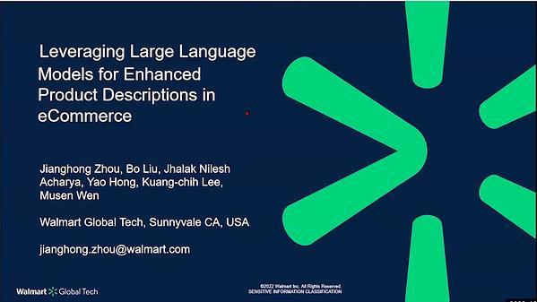 Leveraging Large Language Models for Enhanced Product Descriptions in eCommerce