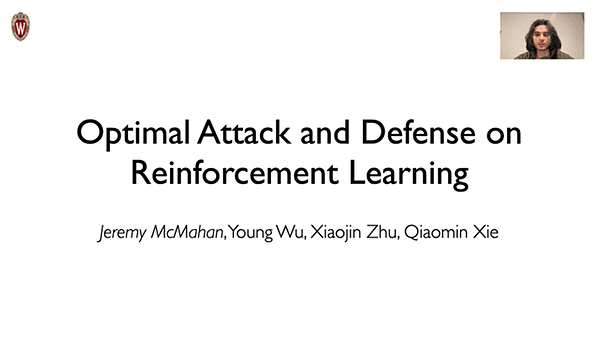 Optimal Attack and Defense for Reinforcement Learning