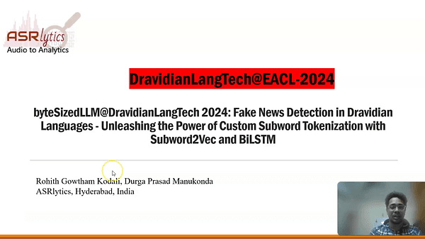 byteSizedLLM@DravidianLangTech 2024: Fake News Detection in Dravidian Languages - Unleashing the Power of Custom Subword Tokenization with Subword2Vec and BiLSTM