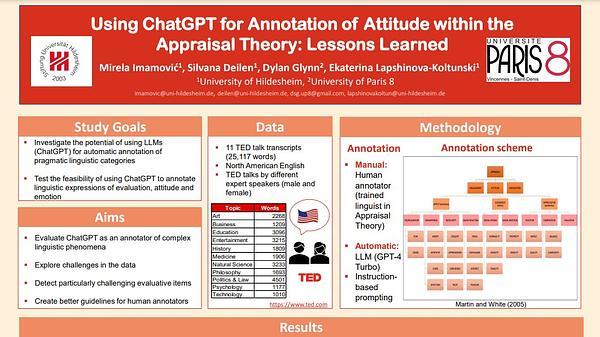 Using ChatGPT for Annotation of Attitude within the Appraisal Theory: Lessons Learned