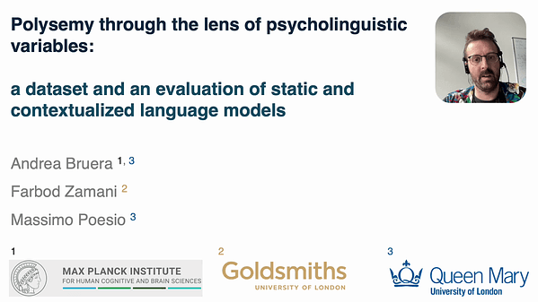 Polysemy through the lens of psycholinguistic variables: a dataset and an evaluation of static and contextualized language models