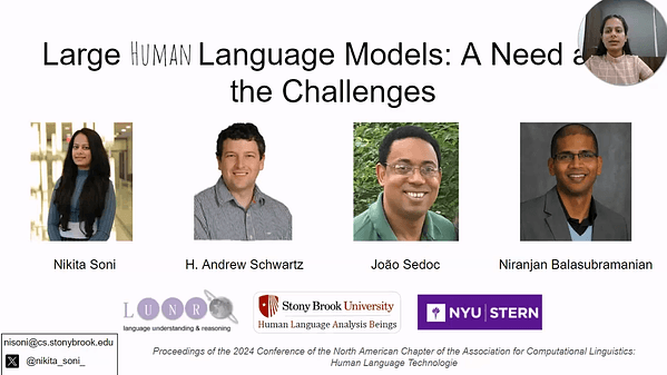 Large Human Language Models: A Need and the Challenges